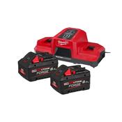 Milwaukee M18 8.0Ah Forge Batteries &amp; Dual Super Charger Kit