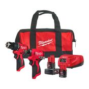 Milwaukee M12  Drill &amp; Impact Driver Twin Pack M12BLPP2B-422B image