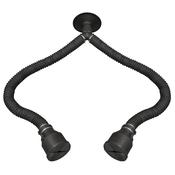 Sealey Twin Pipe 1.65m Exhaust Extractor Hose for EFS/93 EFS/93TP