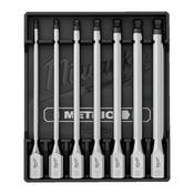 Milwaukee 7 pc Metric Hex Long Ball End Bit Socket Set 4932500436 image