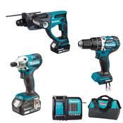 Makita  18v LXT 3 Piece Power Tool Kit DLX2697TX1 image
