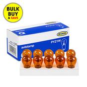 Ring 12v PY21W Amber Indicator Bulb ( Pack of 10) R581