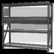 Sealey Heavy-Duty Racking Unit with 4 Mesh Shelves &amp; Double Drawer 640kg Capacity Per Level AP6572COMBO1 image