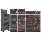 Sealey Superline PRO Tool Chest Combination 14 Drawer with 447pc Tool Kit - Grey SPTCOMBO3G image