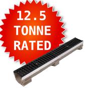 Drain Channel with Ductile Iron Grate 12.5 Tonne with Guide Rails image