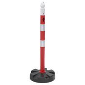 1M PPC Warning Post Reflective with Base