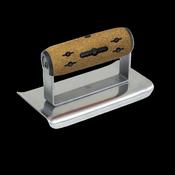 Kraft 6" x 2-1/2" 1/4"R Elite Series Five Star Curved End Edger with Cork Handle image