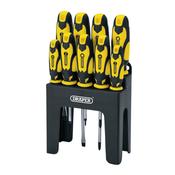 Draper Soft Grip Screwdriver Set, Yellow (9 Piece) image