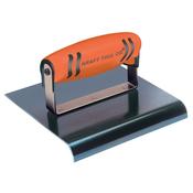 Kraft 6" x 6" 1/4"R Blue Steel Edger with ProForm Handle