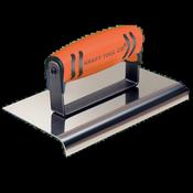 Kraft 10" x 4" 3/8"R Stainless Steel Highway Edger with ProForm Handle image