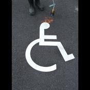 Thermoplastic Disabled Parking Symbols (900mm)