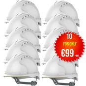 JSP EVO2 Safety Helmet - Slip Ratchet - Vented - White (Pack of 10)