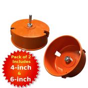 Bear 110mm (4") and 152mm (6") Pipe Chamfers (Pack of 2)
