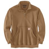 Marquette 1/4-Zip Mock-Neck Sweatshirt Brown image