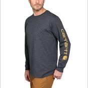 Dearborn Relaxed LS Sleeve-Logo T-Shirt Carbon Heather image