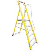 GLASSFIBRE PODIUM LADDER 6 STEP