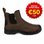 Toolman Waxy-Brown Buffalo Leather Dealer Boot