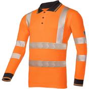 SIOEN Hi-Vis Orange Polo Shirt Long Sleeve Casbas