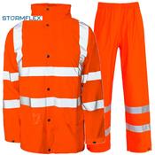 Supertouch Storm-Flex® Hi Vis Orange PU Jacket and Trouser Suit
