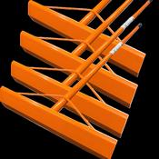 Texas Pro Concrete Placer/ Rake (Pack of 4)