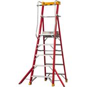 PIRL Fiberglass Electra Protect Stepladder 6 steps image