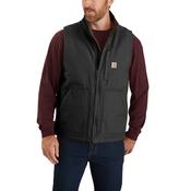 Washed Duck Mock-Neck Gilet Black image
