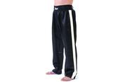 T-Sport Kickboxing Satin Trousers - White Stripe