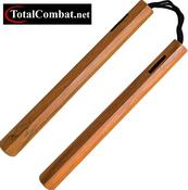 Natural Hexagonal Wood Cord Nunchaku