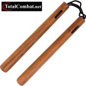 Natural Round Wood Cord Nunchaku