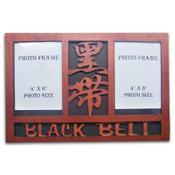 Wooden Black Double Photo Frame Display - (Item: 08439) image