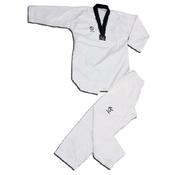 WTF Approved Taekwondo Black V Fighters Suit image