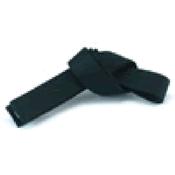 Black Professional 2 inch Satin Belt