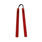 Nunchaku Round Red Oak With Cord  - C109 - PRE ORDER
