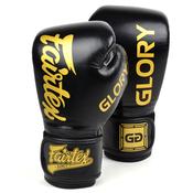 Fairtex BGVG1 X Glory Leather Black Boxing Gloves image
