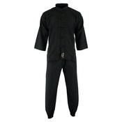 Adults Kung Fu Elite Microfibre Suit - Black image