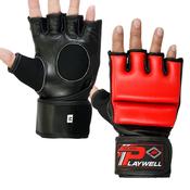 Hybrid MMA Leather Combat Grappling Gloves image