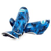 Sandee Authentic Kids Camo Shin Guards - Blue image