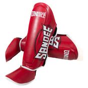 Sandee Kids Muay Thai Shin Guards  - Red image