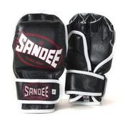 Sandee MMA Leather Fight Gloves  - Black 7oz image