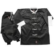 Kung Fu Uniform: Satin Black / White image
