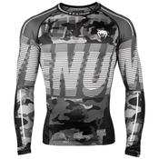 Venum MMA Tactical Camo Long Sleeve Rash Guard - Black/Grey
