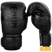 Venums Kids Elite Black Boxing Gloves image