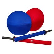 Childrens Sparring Full Contact Sword &amp;amp; Shield 2 Sets - Blue/Red
