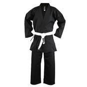 Adults Karate Medium Weight Polycotton Suit - Black image