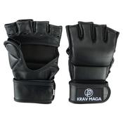 Krav Maga Leather  Black Grappling &amp;amp; Striking Gloves - NEW image