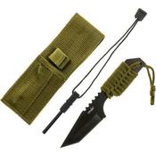 Survivor Paracord Wrapped Survival Knife Tanto Point