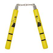 NR-020: Game Of Death Yellow Bruce Lee Foam Nunchucks BB