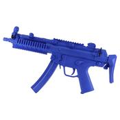 Realistic TP Rubber Sub Machine Training Gun : Blue ( E432) 27"