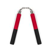 NR-030P: Foam Nunchaku with Metal B.B. Red / Black