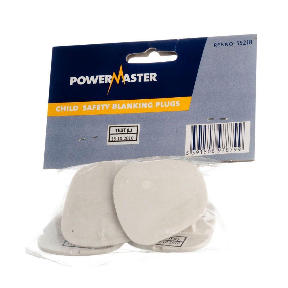 Child Safety Socket Blanks 5 Pack White Powermaster